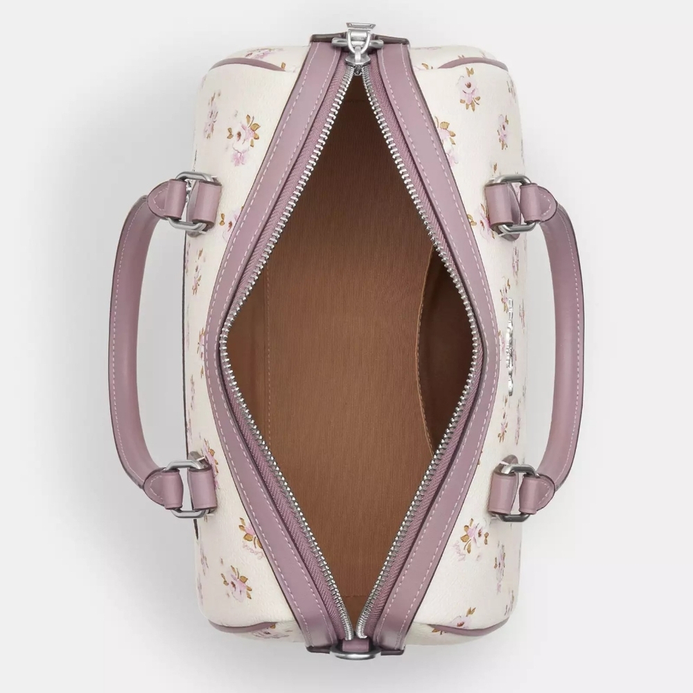 Coach White and Purple Floral Satchel Set - Picture 3 of 8